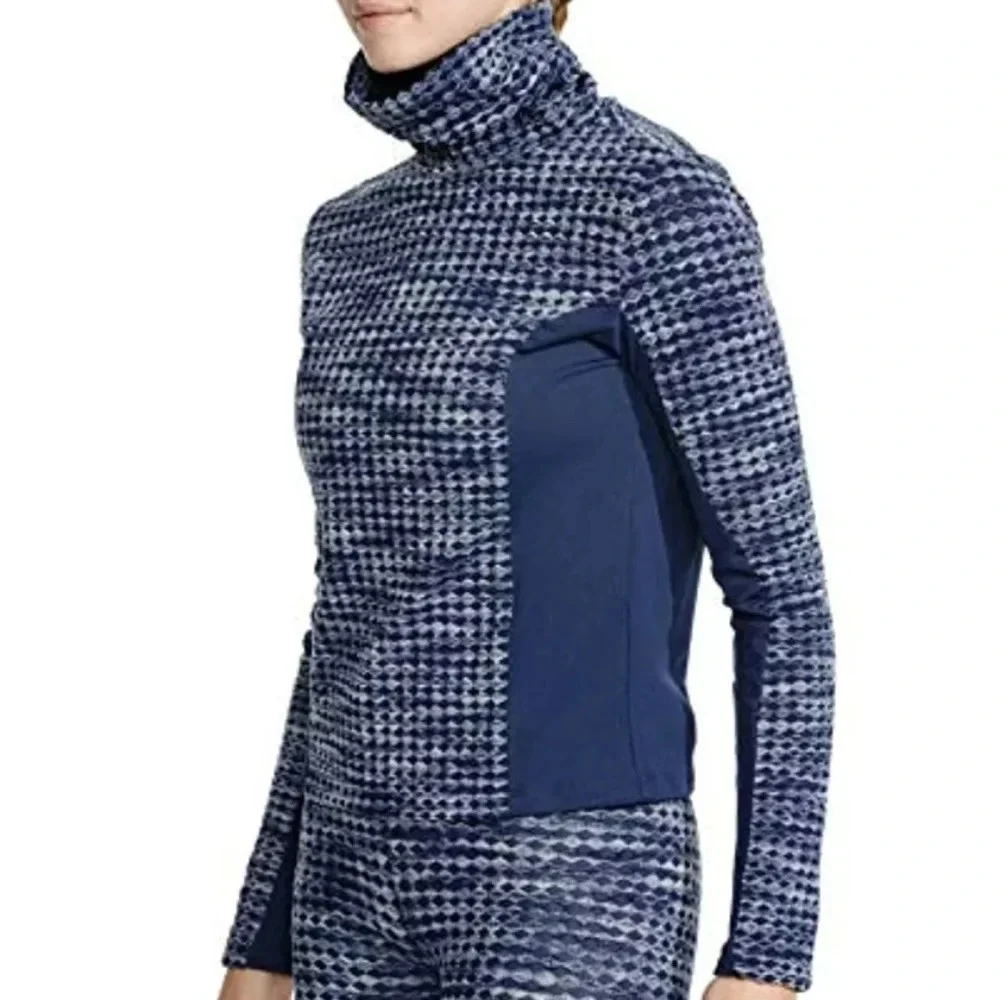 Nike Pro Hyperwarm Long Sleeve Turtleneck Navy‎ / Dusty Blue Women's Large